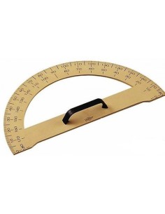 Semicirculo 40cm plastico pizarra