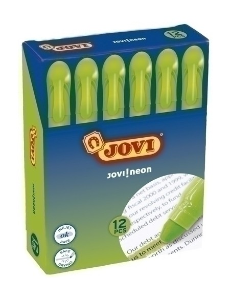 MARCAD.FLUOR GEL JOVI CAJA de 12 VERDE