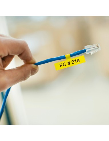 FLE-6511 cinta para impresora de etiquetas Negro sobre amarillo