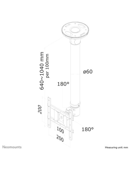 Soporte de techo para TV