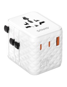 AP-08 adaptador e inversor de corriente 20 W Blanco