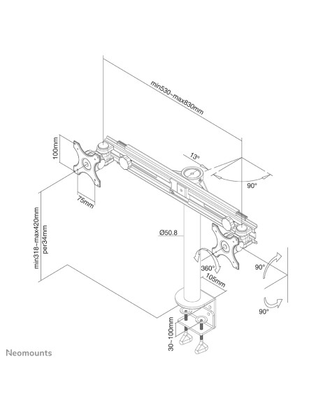 Soporte de escritorio para monitor