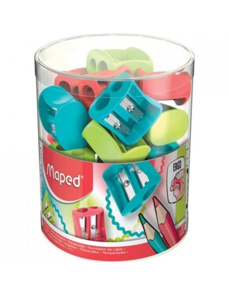 Expositor 30 afilalapices plastico vivo doble maped