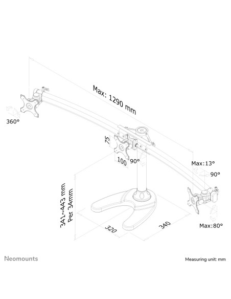 Soporte de escritorio para monitor