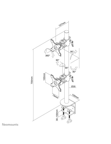Soporte de escritorio para monitor