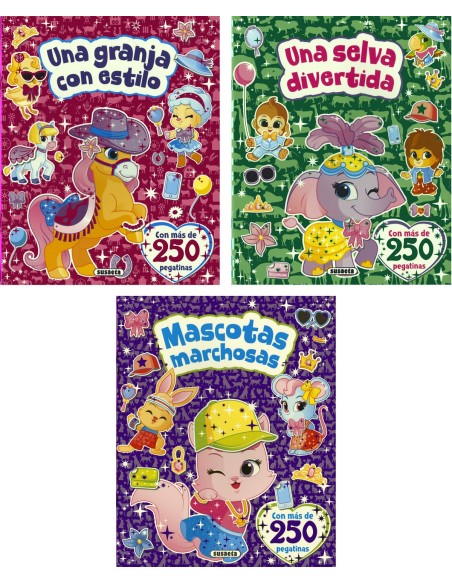 Animales y pegatinas 3 titulos