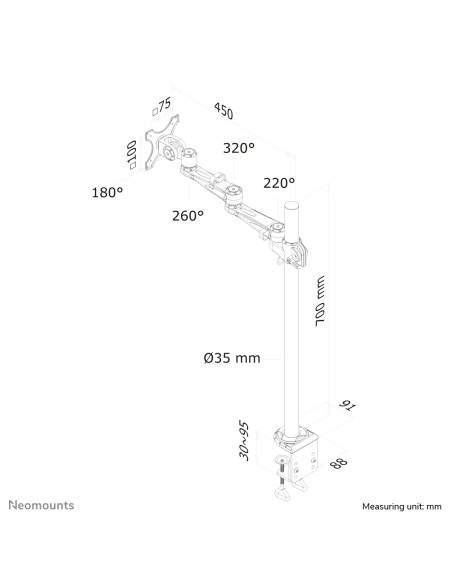 Soporte de escritorio para monitor