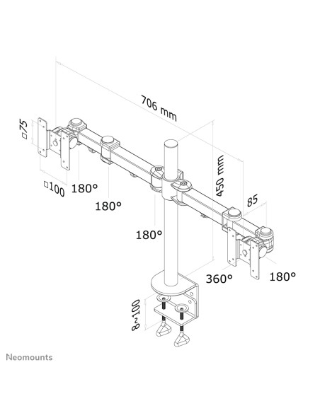 Soporte de escritorio para pantalla plana