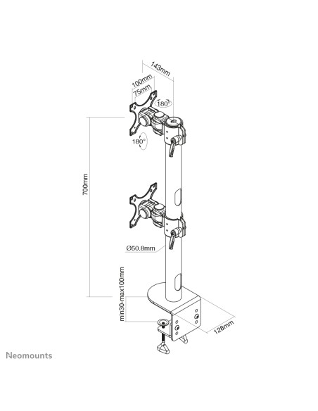 Soporte de escritorio para pantalla curva