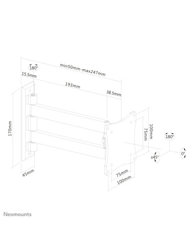 soporte de pared para tv/monitor