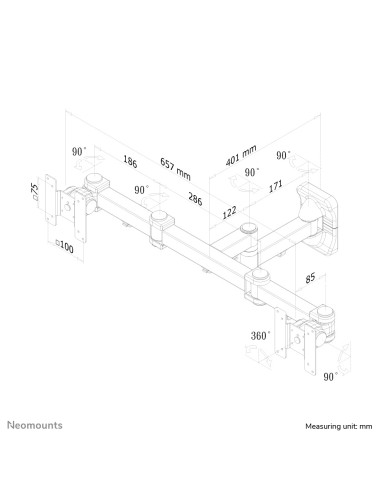 soporte de pared para tv/monitor