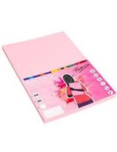 PAQUETE A4 100H 80G COLOR ROSA CLARO FABRISA