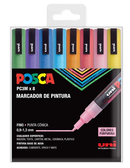 POSCA PC-3M/8C