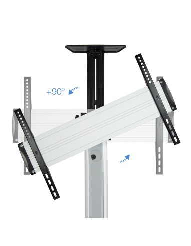 FS1870M-B signage display mount 94 cm (37") Negro, Plata