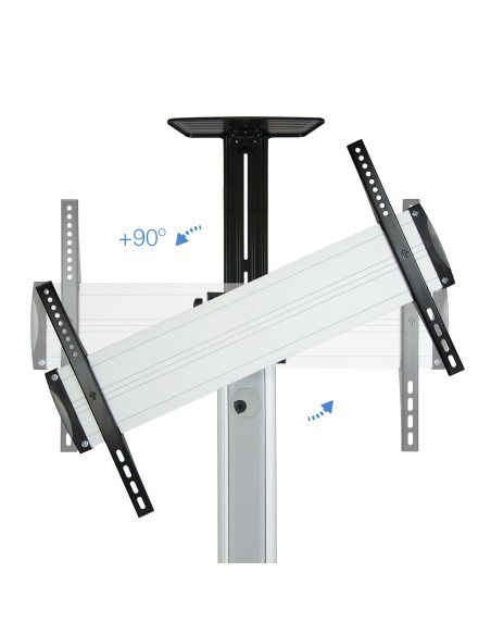 FS1870M-B signage display mount 94 cm (37") Negro, Plata