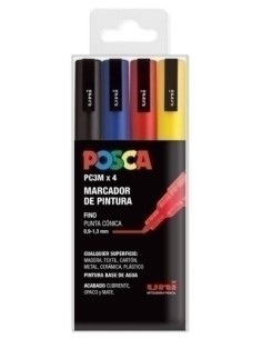 ROTUL.UNI-POSCA PC-3M BASIC E/4