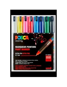 UNIBALL ESTUCHE BASIC MARCADOR POSCA PC-1MR/8C -8U-