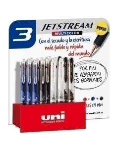BOLI. UNI JETSTREAM 3 SURTIDO. EXP.15