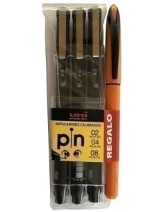 ROTUL.UNI PIN CALIBRADO BOLSAS 3