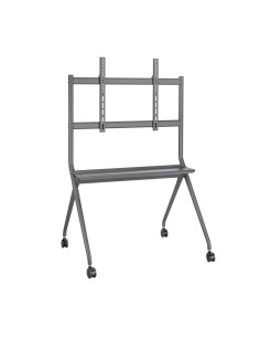 Soporte De Suelo Pro Con Rueda, 1 Bandeja Para Pantalla Interactiva/TV 120kg De 50-86, Negro