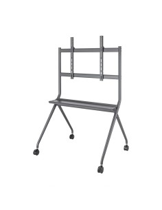 Soporte De Suelo Pro Con Rueda, 1 Bandeja Para Pantalla Interactiva/TV 120kg De 50-86, Negro 2