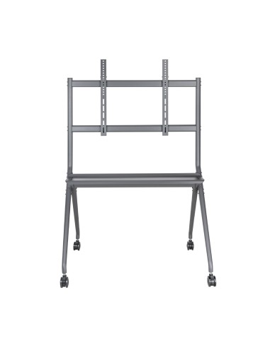 Soporte De Suelo Pro Con Rueda, 1 Bandeja Para Pantalla Interactiva/TV 120kg De 50-86, Negro