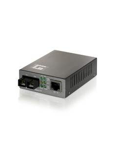 Convertidor SC SMF 10/100BASE-TX a 100BASE-FX PoE PD
