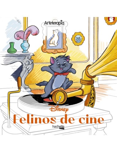 Arteterapia Los cuadrados de Disney Felinos de cine