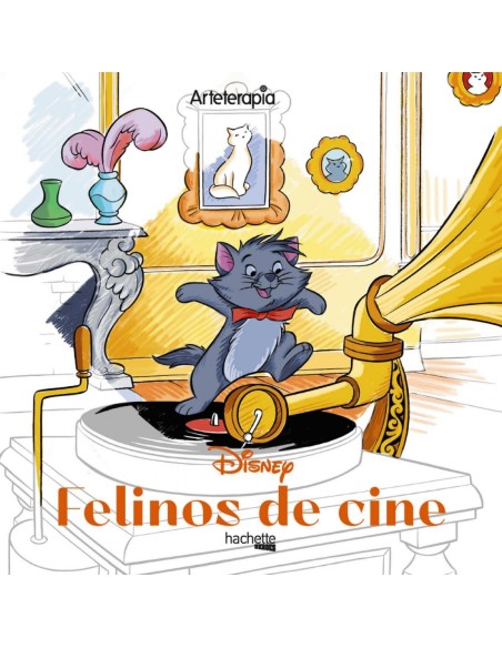 Arteterapia Los cuadrados de Disney Felinos de cine