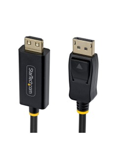 Cable Adaptador DisplayPort a HDMI de 2m con Conectores de Agarre - 4K 60Hz con HDR - Conversor de Vídeo Unidireccional DP a HDM