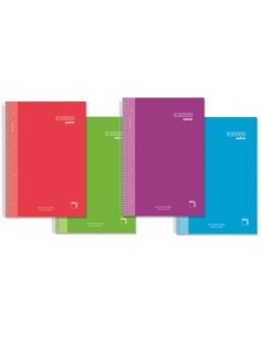 Paq 4 bloc a5 120h 90g cuad5x5greca microperforado premium extra tapa extradura