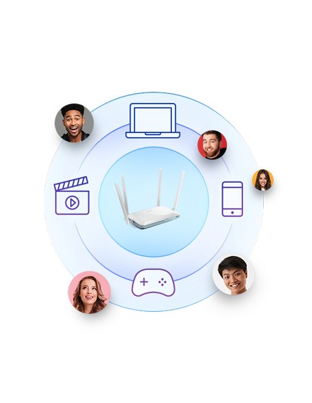 EAGLE PRO AI router inalámbrico Ethernet rápido Banda única (2,4 GHz) 4G Blanco