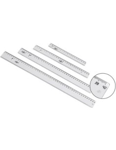 C 10 reglas 60cm con bolsa plastico transparentes