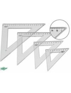 C 20 escuadras 25 cm con bolsa plastico transparente