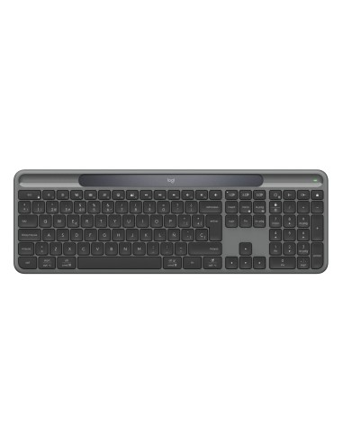 Signature Slim Solar+, teclado inalámbrico alimentado por luz solar y artificial, batería duradera con una vida útil de hasta 10