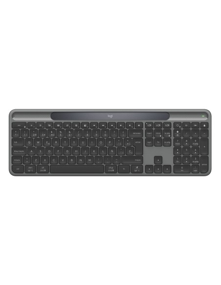 Signature Slim Solar+, teclado inalámbrico alimentado por luz solar y artificial, batería duradera con una vida útil de hasta 10