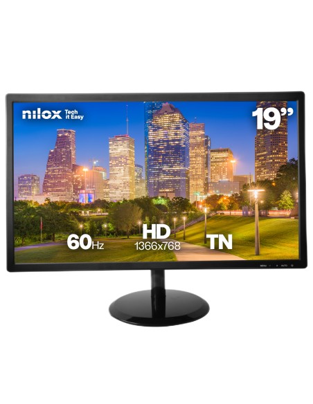 pantalla para PC 48,3 cm (19") 1366 x 768 Pixeles HD LCD Negro