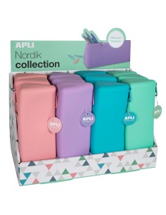 18368 caja de lápices Azul, Verde, Mauve, Rosa