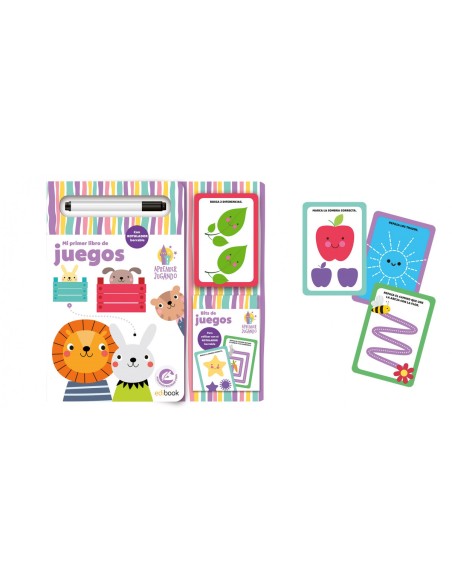 APRENDER JUGANDO LIBRO CARTON BITS JUEGOS