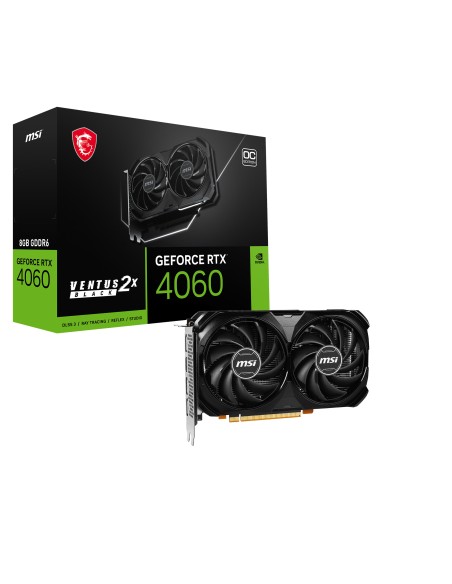 VENTUS GEFORCE RTX 4060 2X BLACK 8G OC tarjeta gráfica NVIDIA 8 GB GDDR6