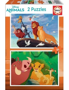 REY LEON PUZZLE 2X48 PIEZAS