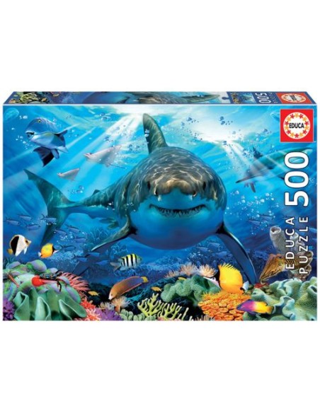 GRAN TIBURON BLANCO PUZZLE 500 PIEZAS