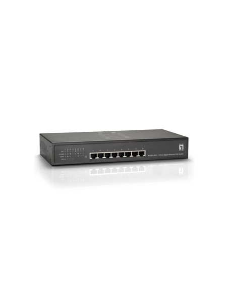 Switch Gigabit Ethernet PoE de 8 puertos, 61.6W, 802.3at PoE+, 4 Puertos PoE