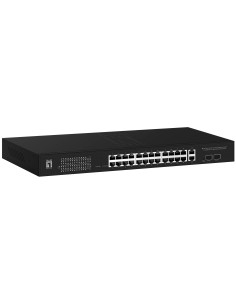 GEP-2841 switch Gestionado L2 Gigabit Ethernet (10/100/1000) Energía sobre Ethernet (PoE) 1U Negro