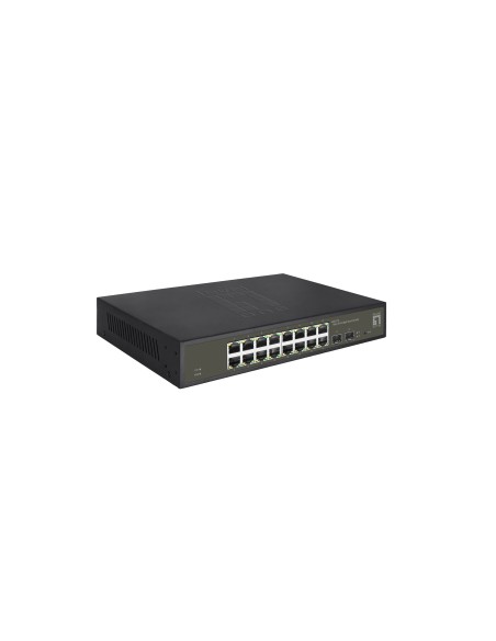 GES-2118 switch Gestionado L2 Gigabit Ethernet (10/100/1000) Negro
