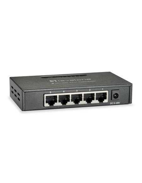 GEU-0523 switch No administrado Gigabit Ethernet (10/100/1000) Negro