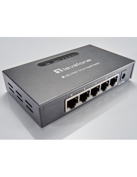 GEU-0523 switch No administrado Gigabit Ethernet (10/100/1000) Negro