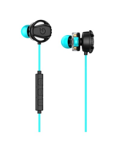Taiko Auriculares Alámbrico Dentro de oído Juego Negro, Turquesa