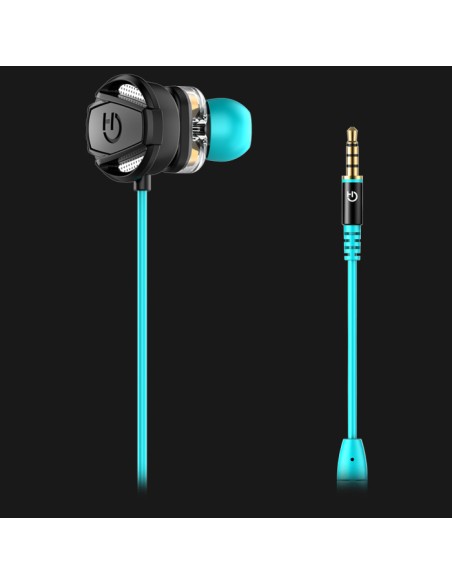 Taiko Auriculares Alámbrico Dentro de oído Juego Negro, Turquesa