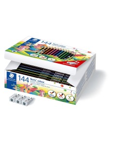 Noris colour 185 Negro, Azul, Marrón, Verde, Azul claro, Verde claro, Magenta, Mauve, Naranja, Melocotón, Rojo, Amarillo 144 pie